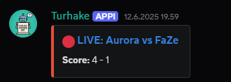 CS team live match from hltv