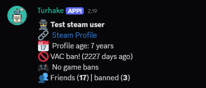 Steam profile screenshot